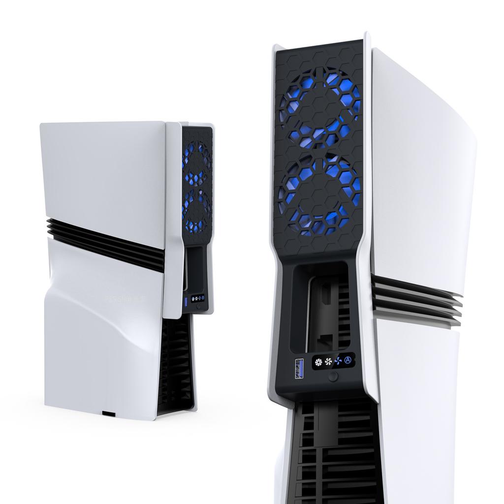 DOBE FOMIS ELECTRONICS TP5-35159 Für Sony PlayStation 5 Pro/5 Slim Kühlventilator Dual-Lüfter-Design Intelligente Temperaturregelung