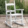VidaXL Children's Rocking Chair White Solid Poplar Wood 4008881