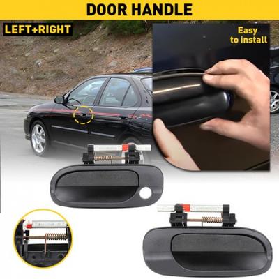 For 2000-2006 Sentra Nissan Front LH&RH Outside Exterior Door Panel Handle Black