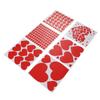 6Pcs Valentine\\\'s Day Love Heat Stickers Self Adhesive  Valentine\\\'s Day Wall Stickers for An