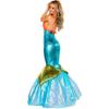 Blue, Women's Halloween Costume, Women's Leather Sexy Mermaid Dress, Cosplay