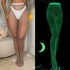 Sexy Hollowed Out Luminous Fishing Net Tight Pants Stockings