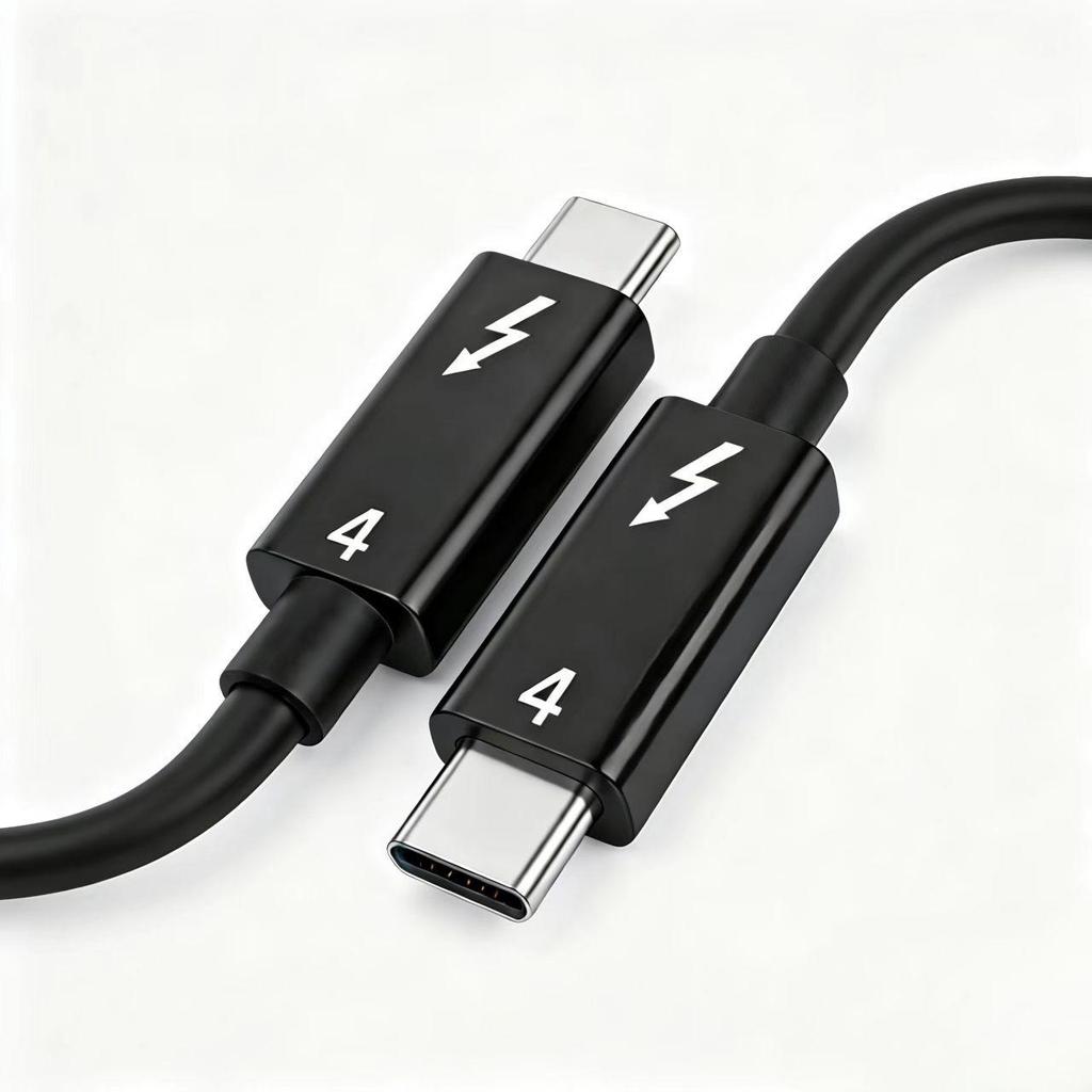 Thunderbolt 4 Data Cable Type-C Male to Male, 40Gbps High-Speed, PD240W Charging, 8K Mirroring