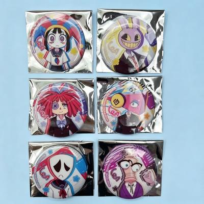 58mm Jax Pomni Anime Badge Cute Decoration The Amazing Digital Circus Merch Lovely Birthday Gift Festival Present