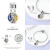 New In Star Moon Sun Series Charm Beads Fit Pandach Original Bracelet Women Copper Pendant Bead Jewelry Gift