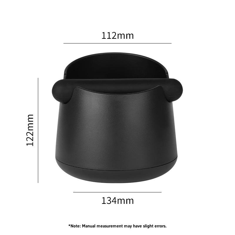 Food-Grade ABS Coffee Ground Shock-Absorbent Knock Box Thickened Anti-Slip Espresso Waste Bin Compact Coffee Bar Accessory