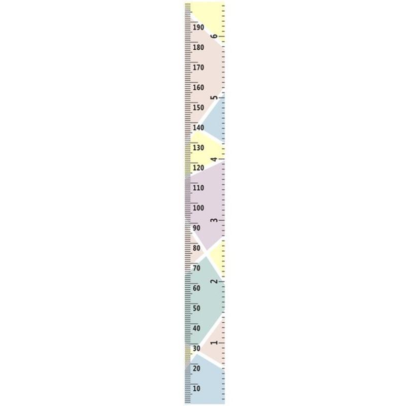 Kids Growth Measurement Ruler Wood Frame Canvas From Baby To Adult Measurement Ruler For Child's Room Living Room Decoration