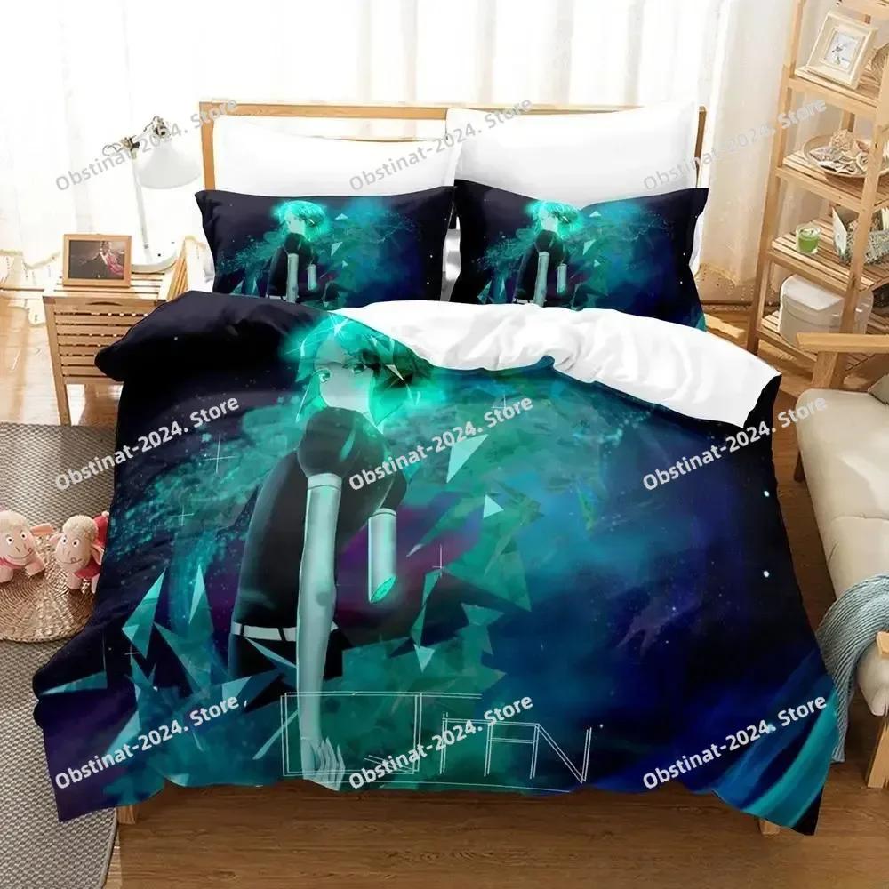 3D Print Anime Houseki No Kuni Printed Bed Set Duvet Cover Pillowcase Bedding Set Linen Sheet Quilt Cover Full Queen King Size