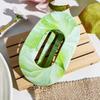 Oval Hair Claw Clips Women Elegant Marbling Acrylic Flat Circular Hair Grips Premium Colorful Updo Hair Pins Barrettes