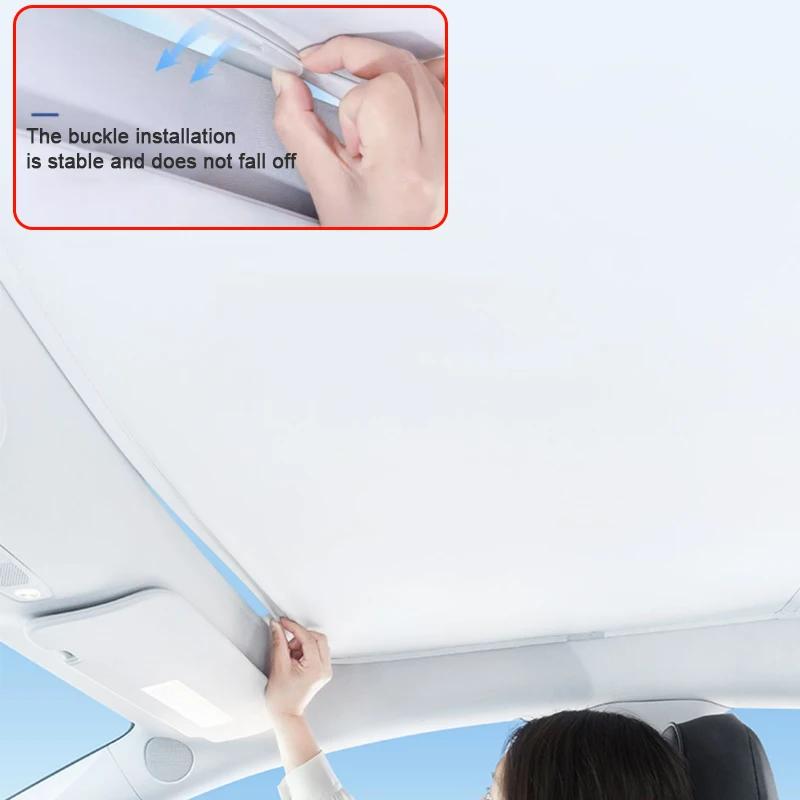 For SMART #3 2024 2025 2026 Car Ice Crystal Sunroof Sunshade Skylight Roof Heat Insulation Shading Interior Auto Accessory