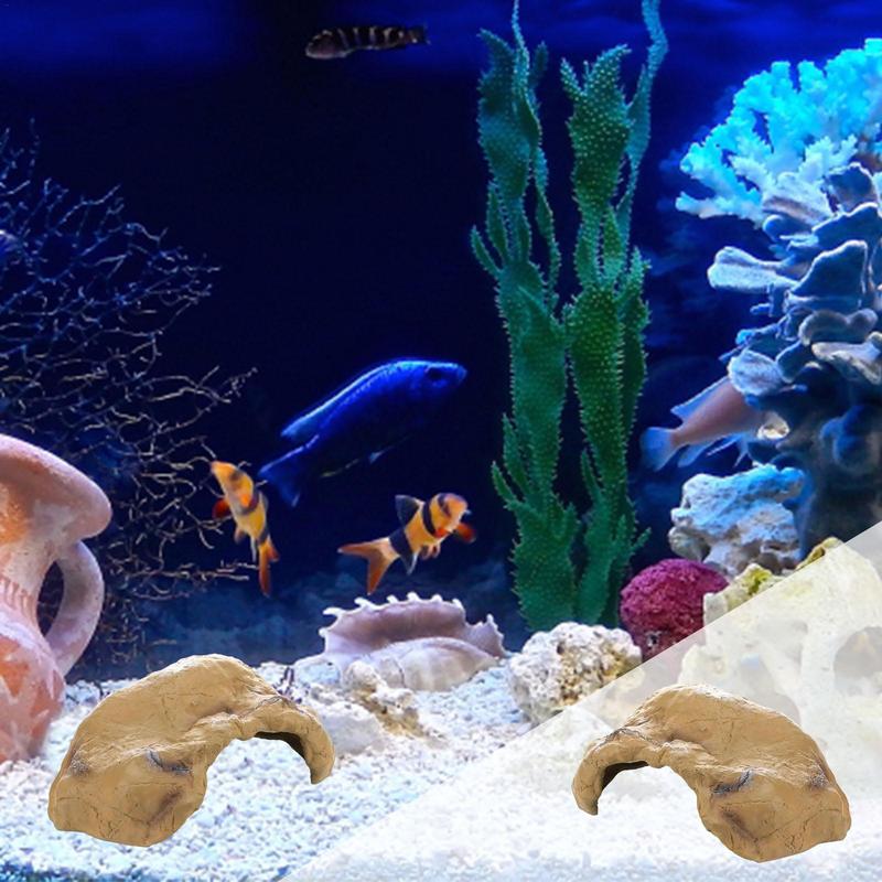 Aquarium Dekoration Felsenhöhlen Natürlich Reptilien Versteckfelsenhöhle Versteck Schildkrötenhöhle Beckenzubehör Für Reptilien Eidechsen