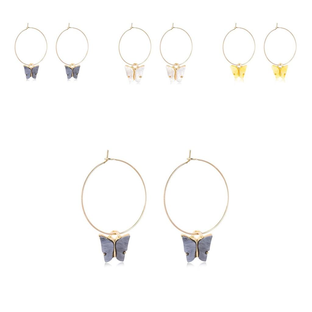 Colorful Alloy Butterfly Earrings Perfect For Weddings Birthdays And Promotions