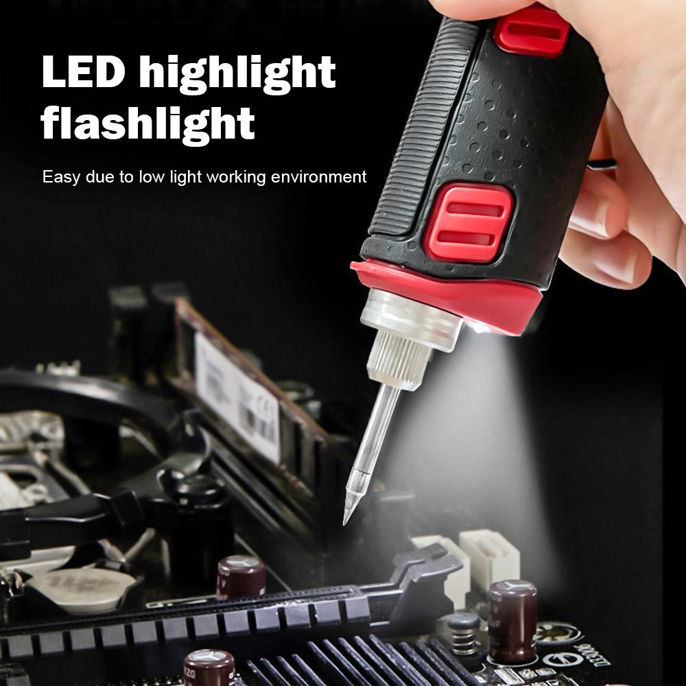 Cordless Soldering Iron 1800mAh Rechargeable Soldering Tool Professional Portable Welding Tool Electronic Soldering Kit
