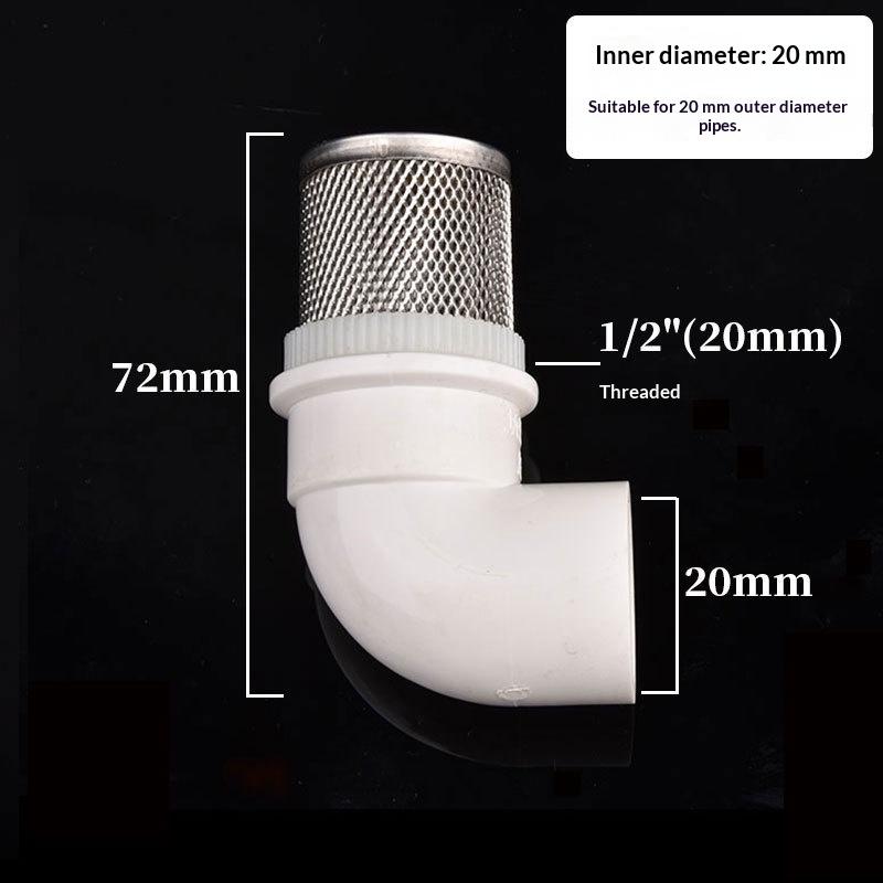 20~63Mm 304 Stainless Steel Filter Pvc Pipe For Small Aquarium Tank Water Pump Inlet Tube Filter Garden Drip Irrigation Filter