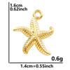 6pcs Ocean Series Sea Wave Fish Tail Shell Pendant Animal Octopus Elephant Stainless Steel Charms For Jewelry Making Accessories