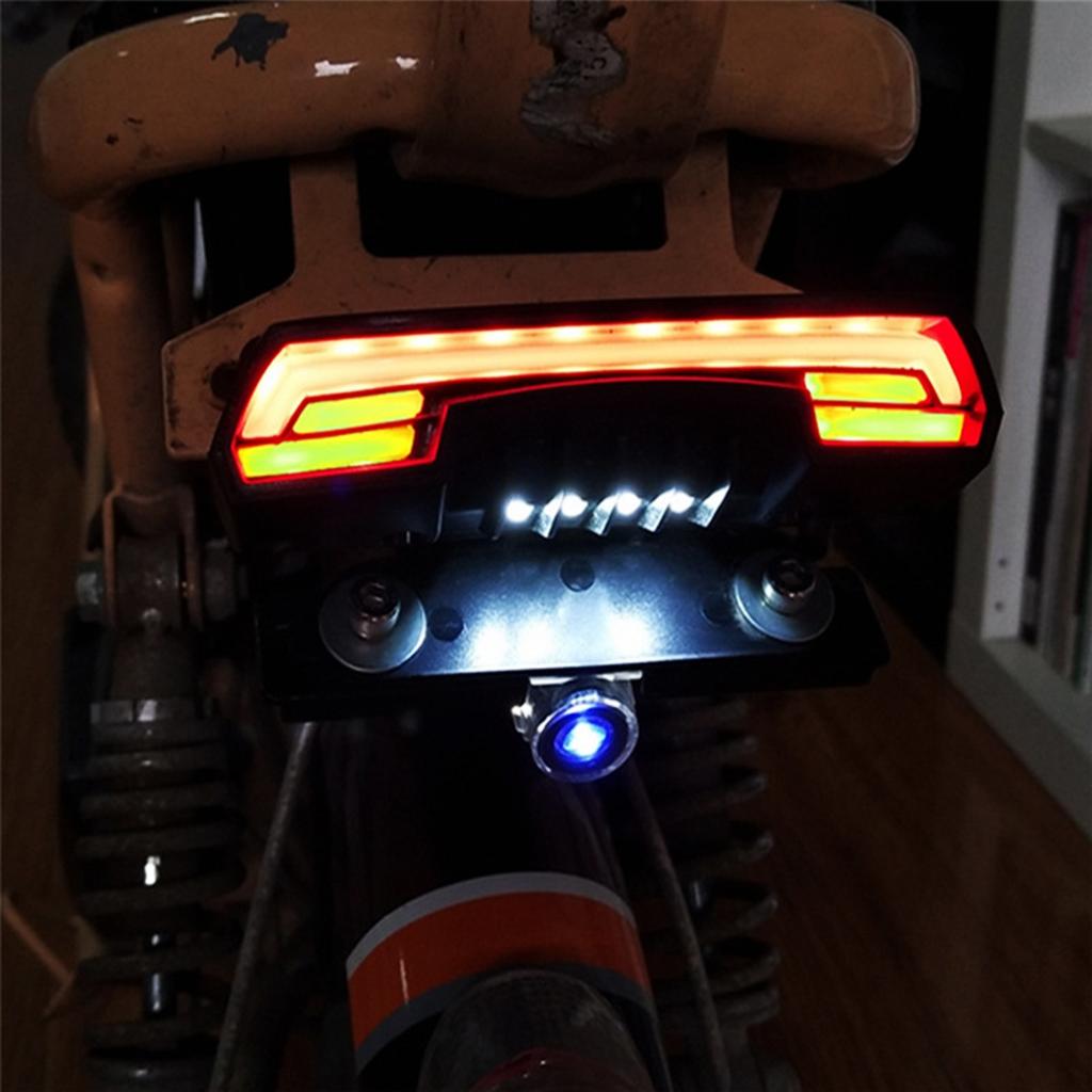 Universal 12-80V Steering+Driving+Braking+License Plate lamp+Dual Flashing Tail Lamp for Motorcycle