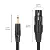 3.5mm Male To XLR Female Balanced Audio Cable for Mixer Microphone - Canon To 3.5mm