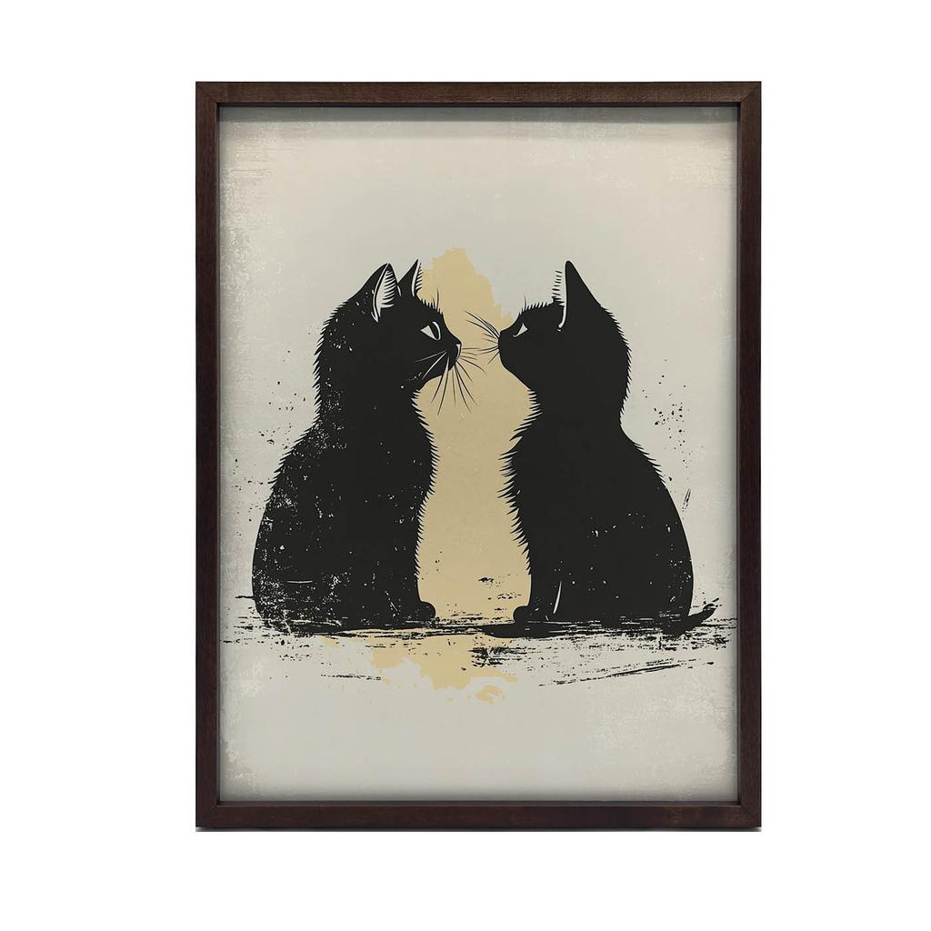 Love In Cat Style Love In Cat Style, 40X50 Cm, Unframed, Matte Paper 230 Gsm