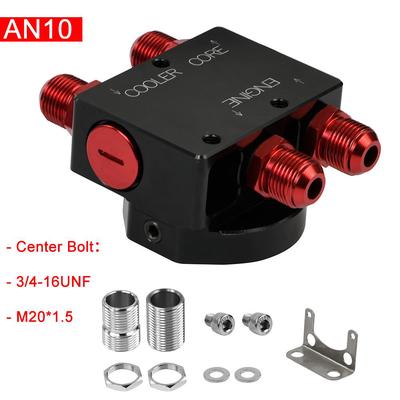 Sendvičový adaptér olejového filtru se vzdáleným blokem olejového filtru s termostatem Adaptér oleje s armaturami AN6/AN8/AN10