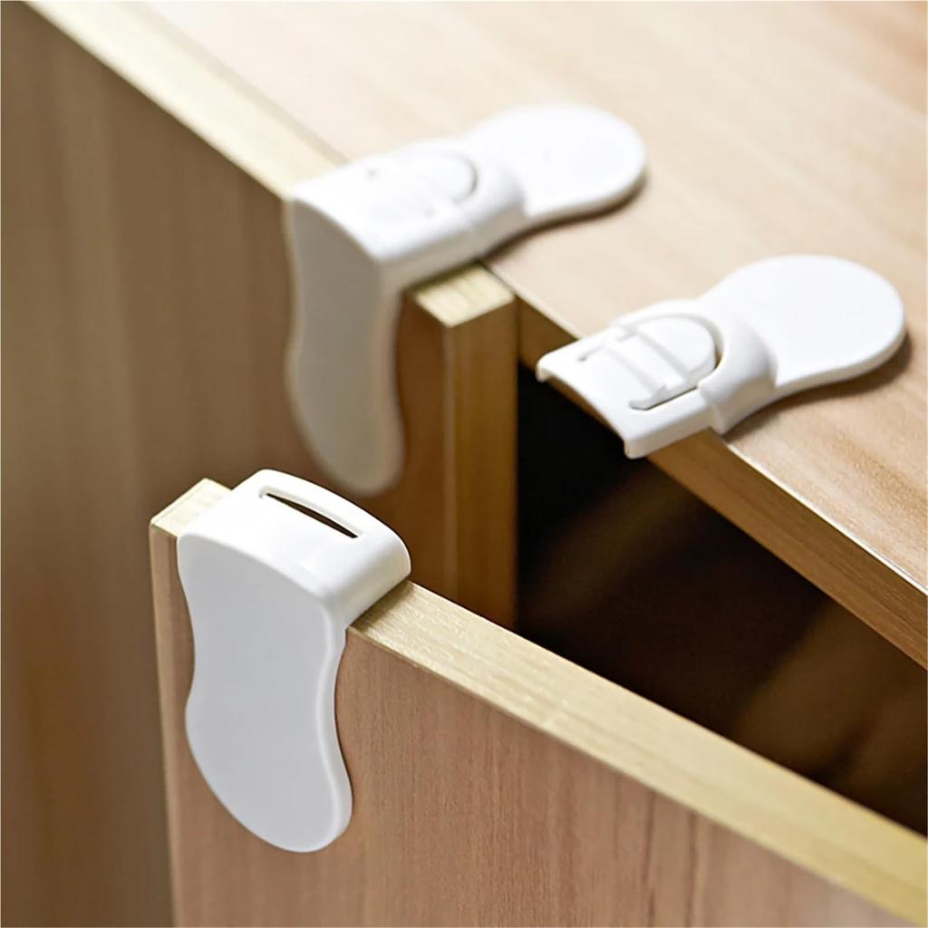 Baby Safety Lock Cabinet Drawer Lock Child Proof Corner Lock Fridge Door Protector