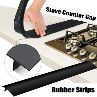 Bande de caoutchouc de silicone en forme de T pour couvercle de comptoir de cuisinière de cuisine, tapis résistant à l'huile et à la chaleur, bande d'étanchéité anti-poussière