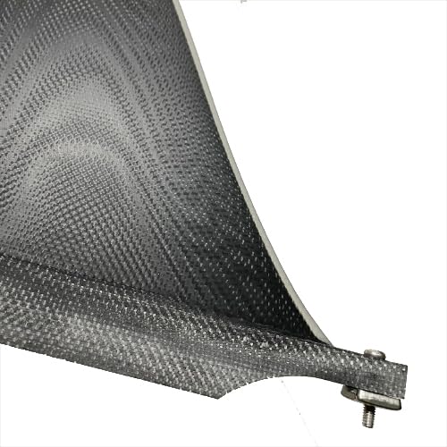 HFEXI Fiberglass Fin (FIBER GLASS FIN) 10” Longboard Center Fin Box Fin 10 inch HF-FB10-CLBLK