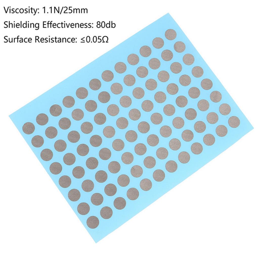 96 PEZZI 6mm Punti Adesivi Conduttivi Nastro per Riparazione Pulsanti Telecomando e Controller Nastro Impermeabile Adatto per Fissaggio Pulsanti
