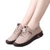 Hand-Stitched Soft-Soled Women's Casual Leather Shoes - Comfortable, Non-Slip, Ideal for Spring & Autumn