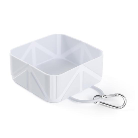 

Силиконовая складная миска для домашних животных, портативная кормушка для собак 500 мл, нескользящая квадратная миска для кормления с карабином, многофункциональная дорожная миска для собак 500ML серый