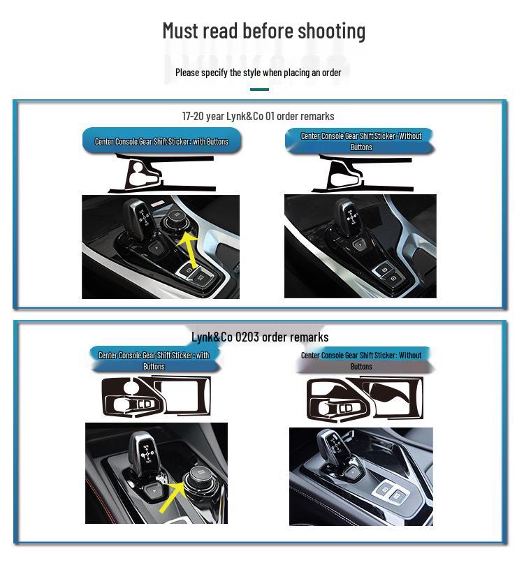 Sternenhimmel-Folie für Lynk&Co 01 Innenraum, Beschädigungsfreie Ersatzlösung für Modifikation: Modelle 02, Flammpunkt 05, Matt 06 Aufkleber.