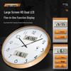 Polaris 30cm Modern Silent Wall Clock with Dual Calendar