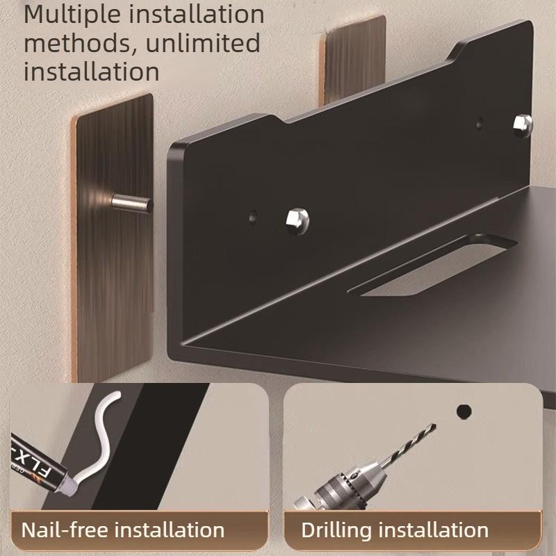 Family Living Room Bedroom No Drilling Projector Router Storage Rack Carbon Steel Wall Mounted Bracket Camera Placement Rack