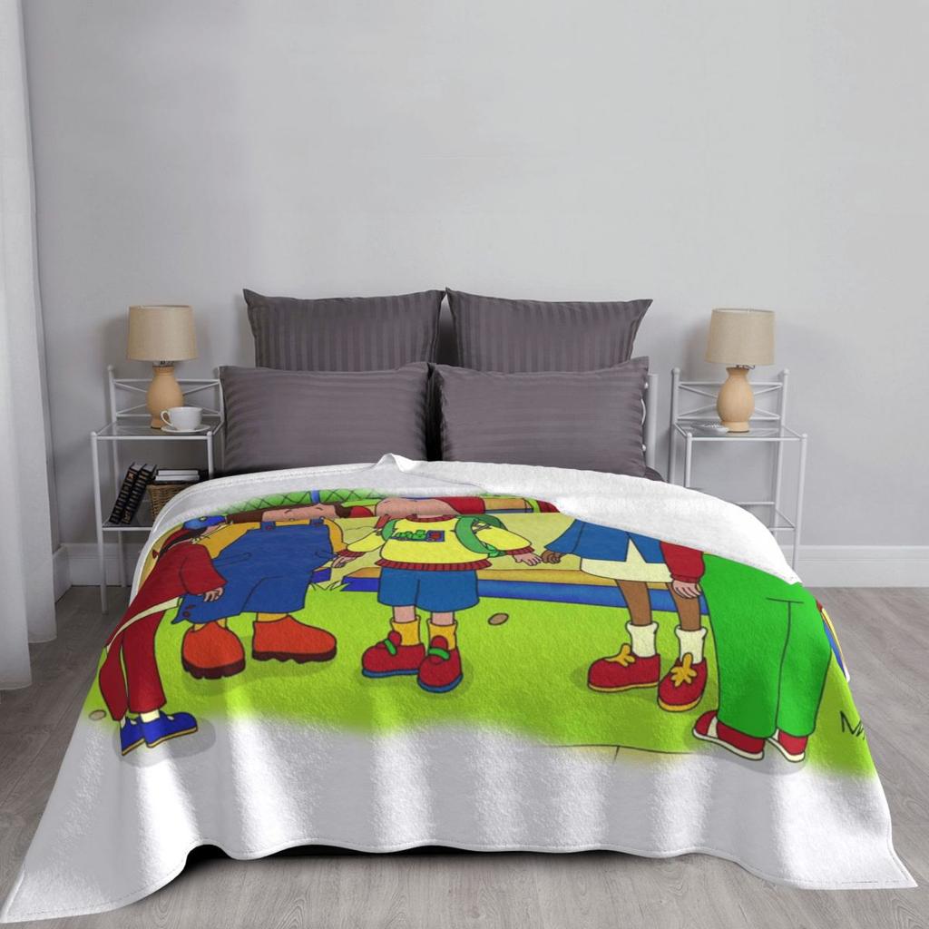Caillou, Caillou And Dog Blankets Soft Warm Flannel Throw Blanket Bedspread for Bed Living Room Picnic Travel Home Sofa