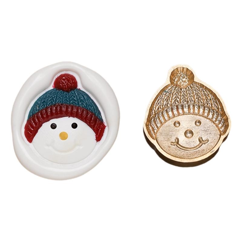 Christmas Seal Stamp Head Replacement, Embossed Seal Stamp Head for Seal Envelope, Invitations Scrapbooking Decoration