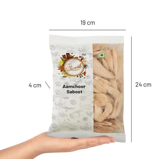 Chounk Dried Amchoor Whole | Amchur Dried Mango Slice | Natural Amchur Sabut with No Added Preservatives - 400 Grams
