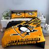 Penguins Hockey Bedding Set Bedding Duvet Cover Set Duvet Cover Pillowcases  (1 * Duvet Cover 2 * Pillowcases, without duvet insert)
