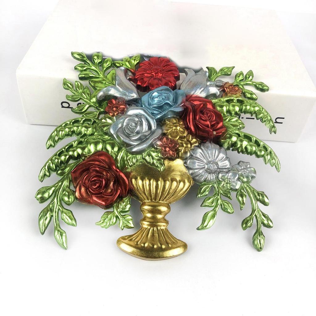 Rose Flowerpot Silicone Mold Scented Candle Mold DIY Table Ornament Tool Plasters Craft Making Supplies Easy To Clean