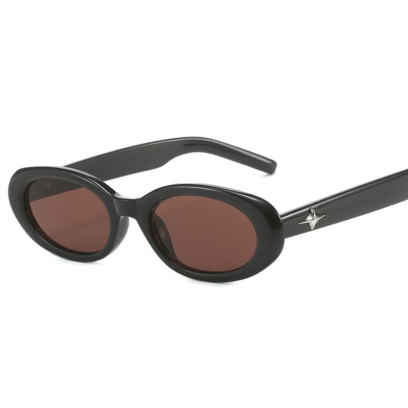 Korean Style Fashion Glasses for Women Oval Shape Stylish Anti-reflective Women's Sun glasses High Quality Female Eyewear