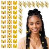 1Set Dreadlock Hair Rings Hair Jewelry Cuffs Clip Hair Braids Dirty Braids Bead Hippie Hairpin Accessories Headwear For Women