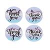 100-500Pcs Rainbow Laser Thank You Stickers 1Inch Small Business Stickers Adhesive Labels For Boutiques Wrapping Supplies