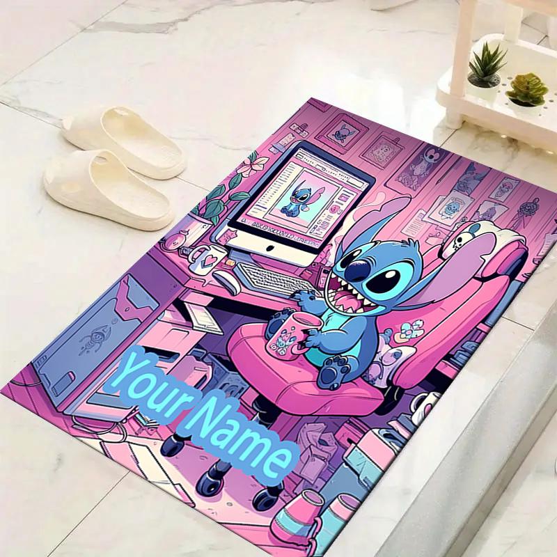 Custom 1Pc Mermaid Stitch Moonlight Adventure Rug Office Carpet Indoor Outdoor Entrance Doormat Nonslip Soft And Comfortable Living Room D916313