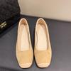 Flat-soled Single Shoes Women's Shoes 2025 New Spring, Autumn and Winter One-pedal Shoes