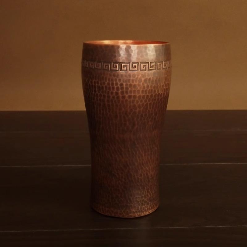 Měděný hrnek na kávový prášek Hrnky Ručně tepané Nádobí na pití Čajový šálek a Pivní sklenice Šálek na studenou vodu