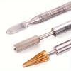 1Pc Leathercraft Edge Dye Pen&Oil Gluing Applicator-Metal Leather Paint Roller Tool Set-For DIY Leather Craft Projects