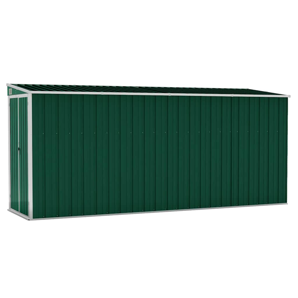 Vidaxl Garden Shed, Wall-Mounted, Green, 118X382X178 Cm