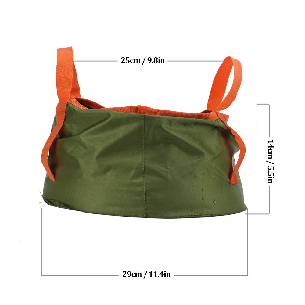 Thickened Collapsible Bucket Leakproof Reinforced Handle Portable Water Container With Storage Bag Lightweight Foldable Bucket