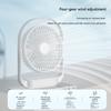 2024 Neuer Desktop-Kleiner Ventilator Büro Tragbar Nachtlicht Desktop 6-Zoll-Ventilator USB-Stromspeicher Leise Abnehmbarer Ventilator