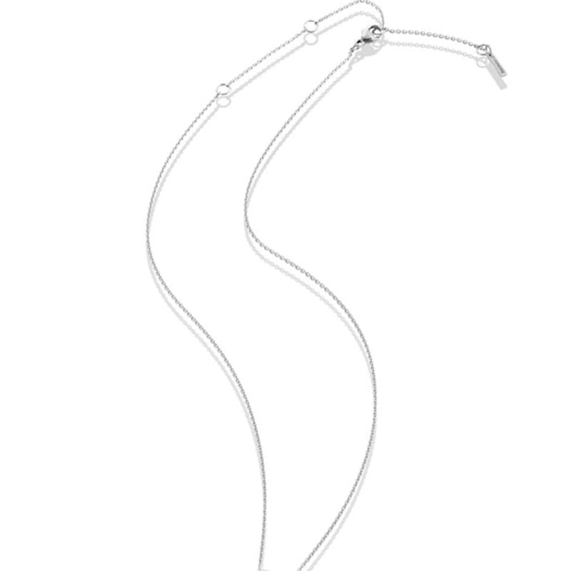 OURPIERRE GRANIT DONUT Halskette SILBER