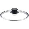 Replacement Pot Lid, Clear Glass Saucepan Lid, Tempered Glass, Drop-Resistant, Fits All Saucepans and Frying Pans (40cm)