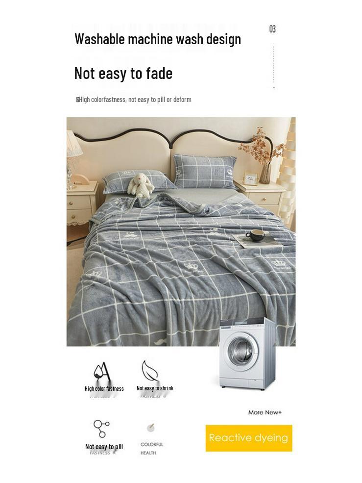 HMHM Thickened Milk Velvet Blanket